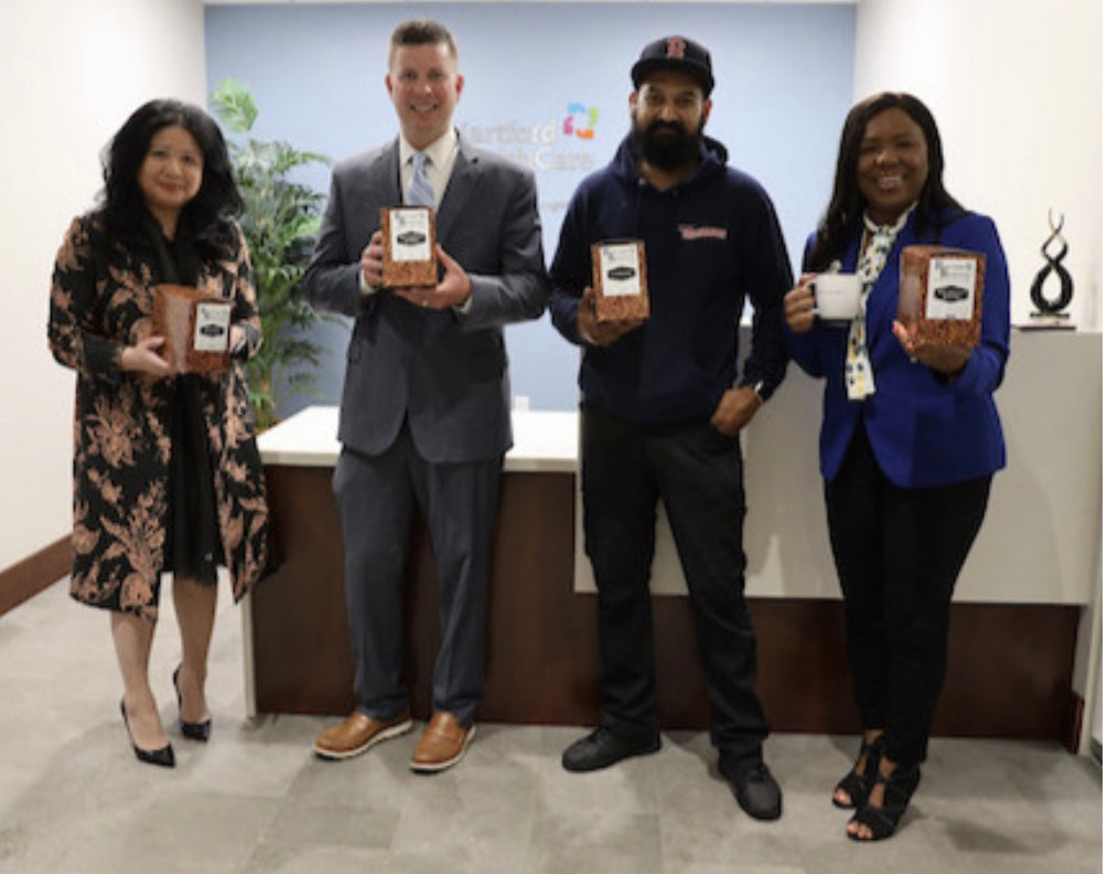 Hartford Healthcare partners with local minority coffee supplier to fuel our days and our communities